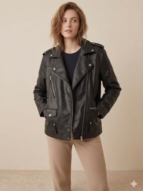 JOE FRESH FAUX LEATHER PERFECTO JACKET